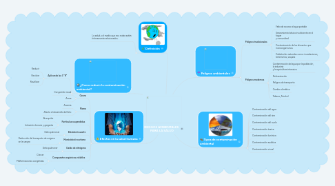 Mind Map: RIESGOS AMBIENTALES PARA LA SALUD