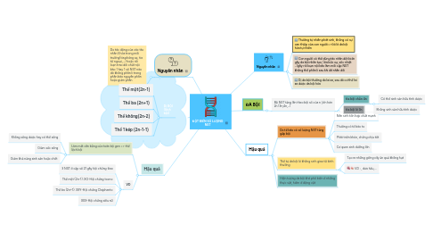 Mind Map: ĐỘT BIẾN SỐ LƯỢNG NST