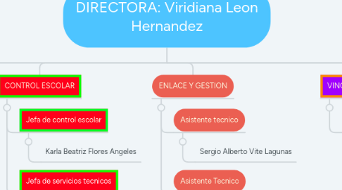 Mind Map: DIRECTORA: Viridiana Leon Hernandez