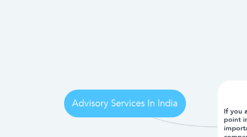 Mind Map: Advisory Services In India