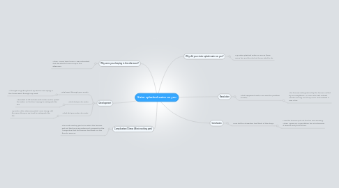 Mind Map: Sister splashed water on you