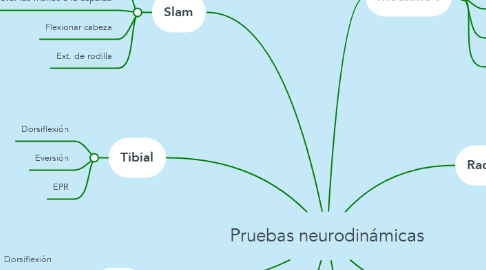 Mind Map: Pruebas neurodinámicas