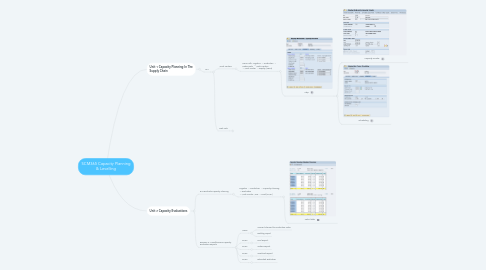 Mind Map: SCM365 Capacity Planning & Levelling