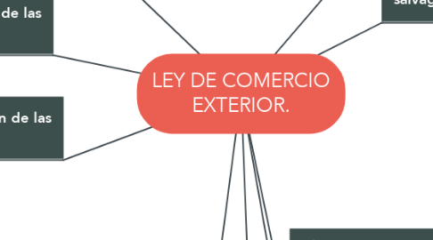 Mind Map: LEY DE COMERCIO EXTERIOR.