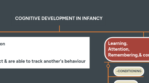 Mind Map: COGNITIVE DEVELOPMENT IN INFANCY