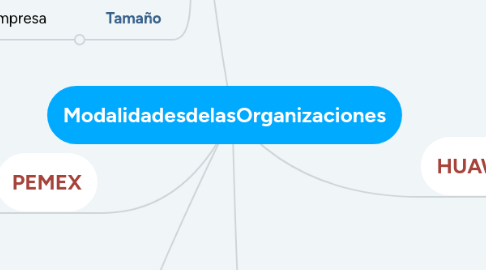 Mind Map: ModalidadesdelasOrganizaciones