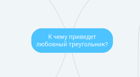 Mind Map: К чему приведет любовный треугольник?