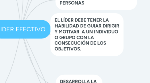 Mind Map: LIDER EFECTIVO