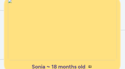 Mind Map: Sonia ~ 18 months old