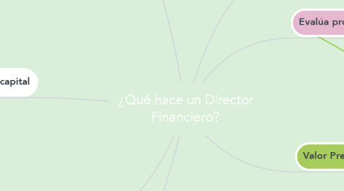 Mind Map: ¿Qué hace un Director Financiero?
