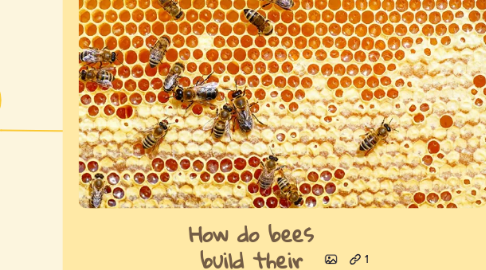 Mind Map: How do bees build their honeycomb?