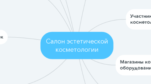 Mind Map: Салон эстетической косметологии