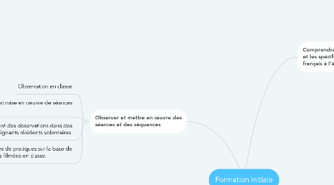 Mind Map: Formation initiale