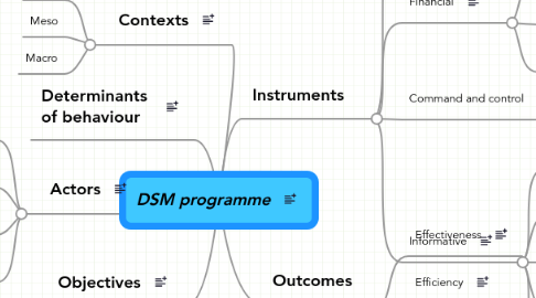 Mind Map: DSM programme