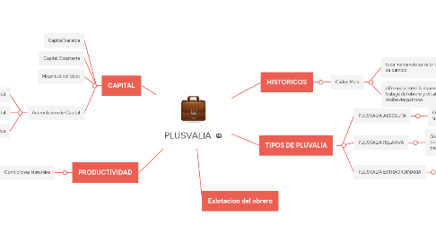 Mind Map: PLUSVALIA