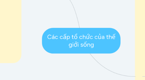 Mind Map: Các cấp tổ chức của thế giới sống