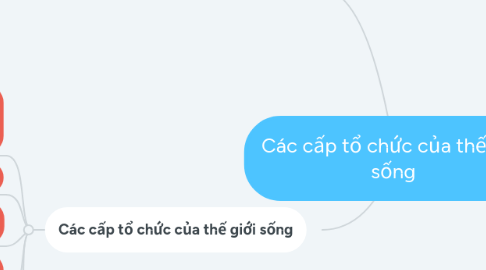 Mind Map: Các cấp tổ chức của thế giới sống