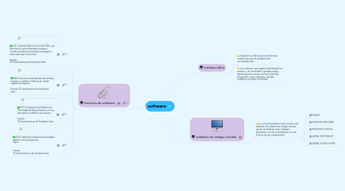 Mind Map: software