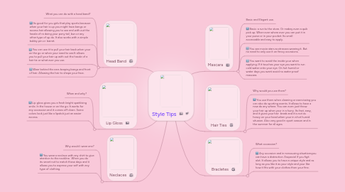 Mind Map: Style Tips