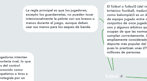 Mind Map: futbol