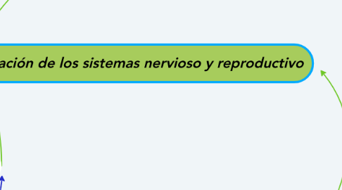 Mind Map: Relación de los sistemas nervioso y reproductivo