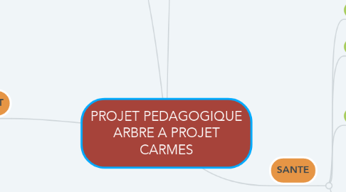 Mind Map: PROJET PEDAGOGIQUE ARBRE A PROJET CARMES