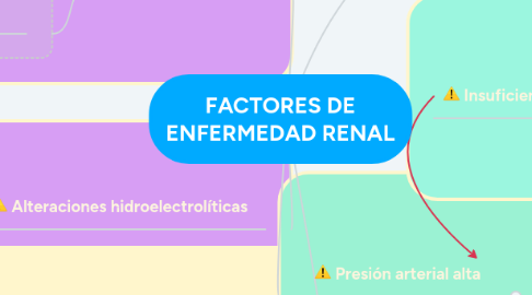 Mind Map: FACTORES DE ENFERMEDAD RENAL