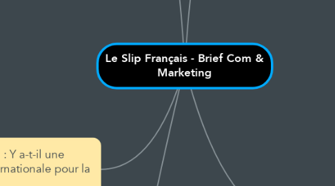Mind Map: Le Slip Français - Brief Com & Marketing