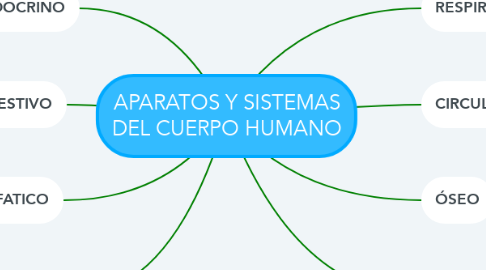 Mind Map: APARATOS Y SISTEMAS DEL CUERPO HUMANO