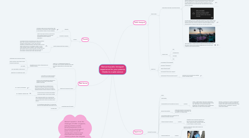 Mind Map: Reinvent public transport experience for your parents thanks to a web service