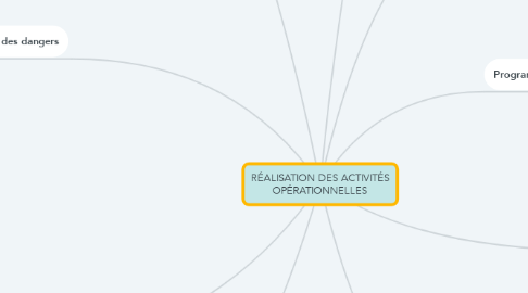 Mind Map: RÉALISATION DES ACTIVITÉS OPÉRATIONNELLES