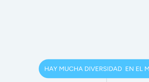 Mind Map: HAY MUCHA DIVERSIDAD EN EL MUNDO