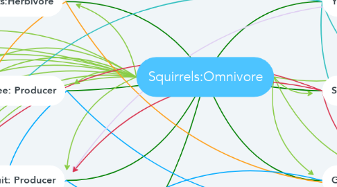 Mind Map: Squirrels:Omnivore