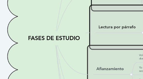 Mind Map: FASES DE ESTUDIO