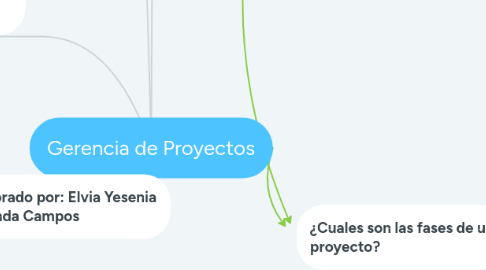 Mind Map: Gerencia de Proyectos