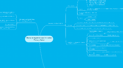 Mind Map: Mapa de expectativas Actividad Física y Salud