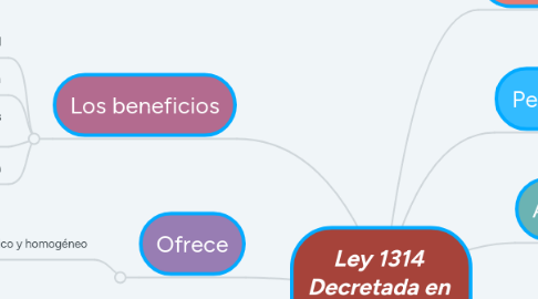 Mind Map: Ley 1314 Decretada en el año 2009