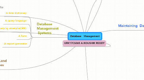 Mind Map: Database   Management