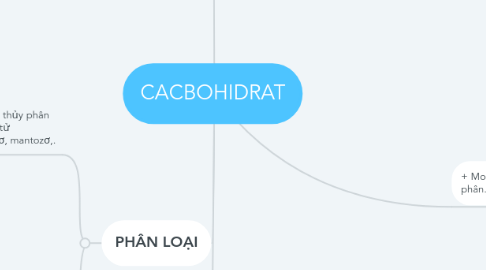 Mind Map: CACBOHIDRAT