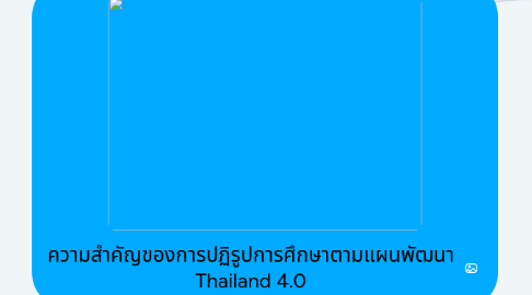 Mind Map: ความสำคัญของการปฏิรูปการศึกษาตามแผนพัฒนา Thailand 4.0