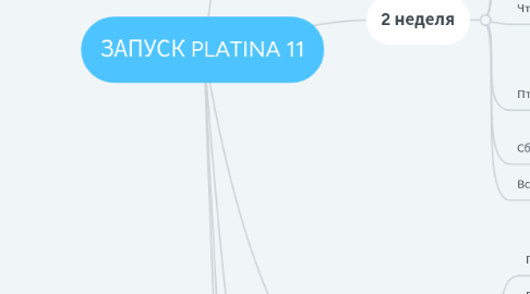 Mind Map: ЗАПУСК PLATINA 11