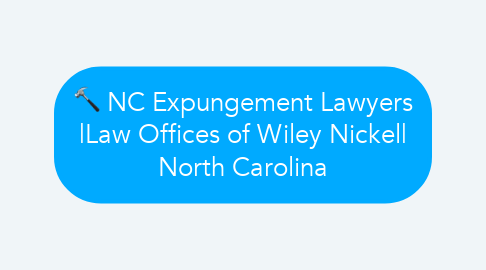 Mind Map: NC Expungement Lawyers |Law Offices of Wiley Nickel| North Carolina