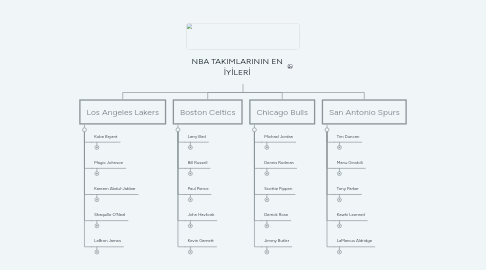 Mind Map: NBA TAKIMLARININ EN İYİLERİ