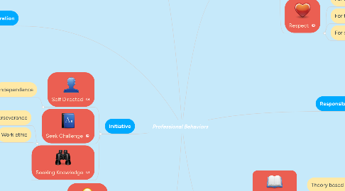 Mind Map: Professional Behaviors