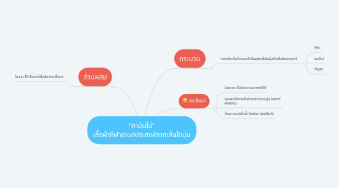 Mind Map: “คามินโน่” เสื้อผ้ากีฬาเอนกประสงค์จากเส้นใยนุ่น