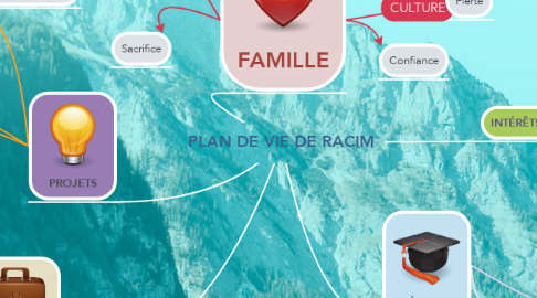 Mind Map: PLAN DE VIE DE RACIM