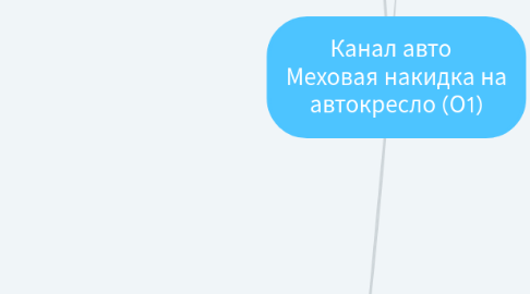 Mind Map: Канал авто Меховая накидка на автокресло (О1)