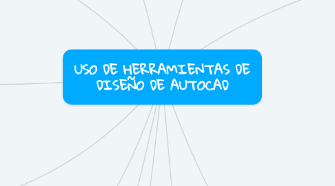 Mind Map: USO DE HERRAMIENTAS DE DISEÑO DE AUTOCAD