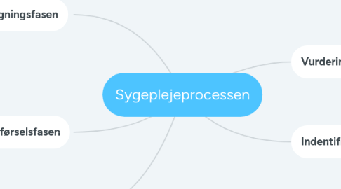 Mind Map: Sygeplejeprocessen