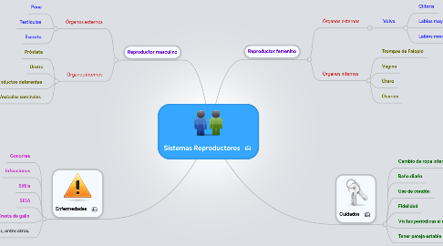 Mind Map: Sistemas Reproductores